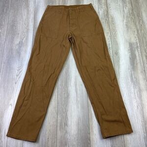 Nike Life Fatigue Pants Mens 28x29 Brown Military Soft Twill Relaxed Men